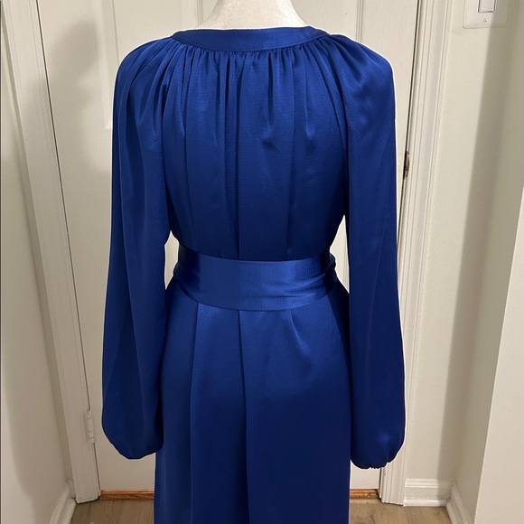 Lilly Pulitzer Saige Long Sleeve Belted Dress In Alba Blue Size Medium - Picture 10 of 13